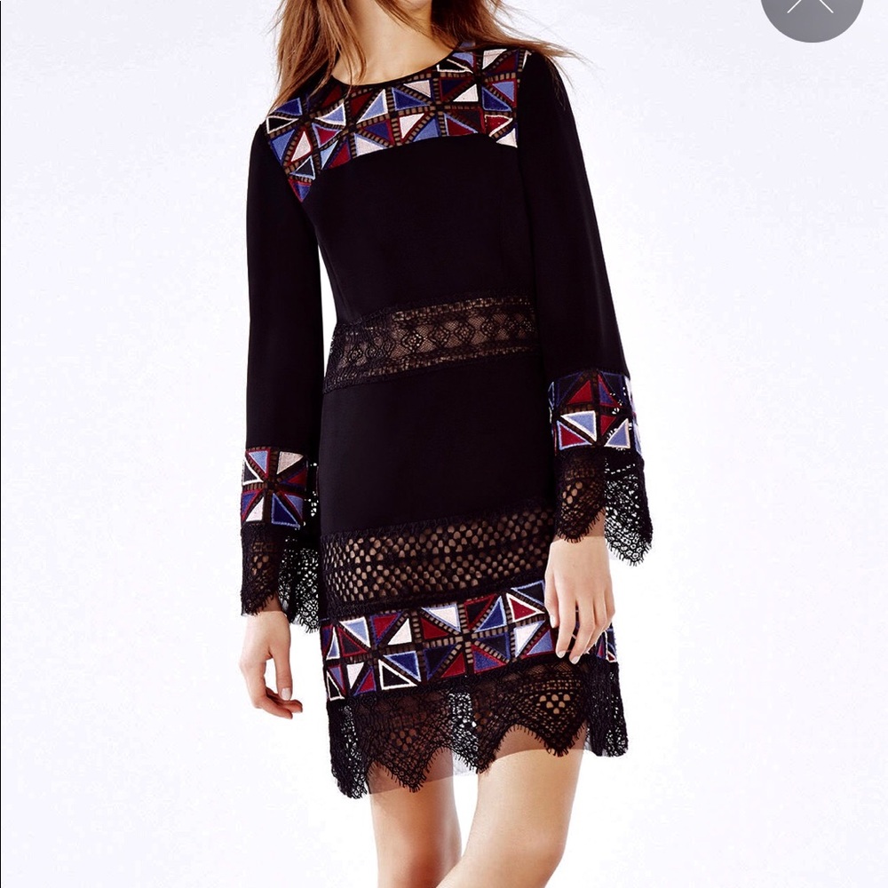 BCBG MAXAzria Runway Laia Embroidered Dress - Picture 1 of 7